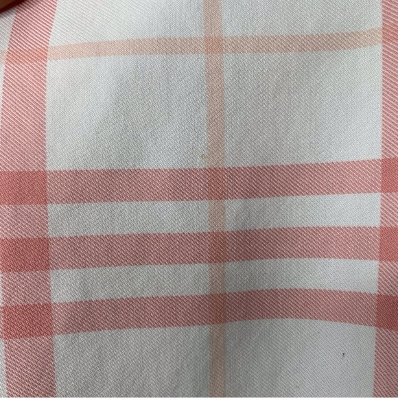 Burberry Women's Pink/White Nova Check Button Down Pajama Shirt Size Small - Picture 4 of 16
